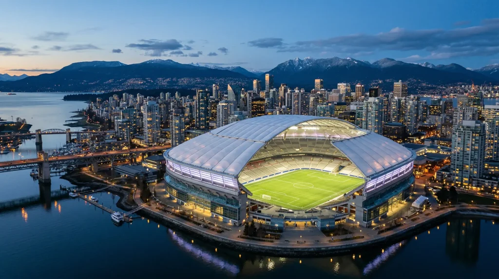 Le BC Place de Vancouver, stade du match Nouvelle-Zélande contre Belgique à la Coupe du Monde 2026