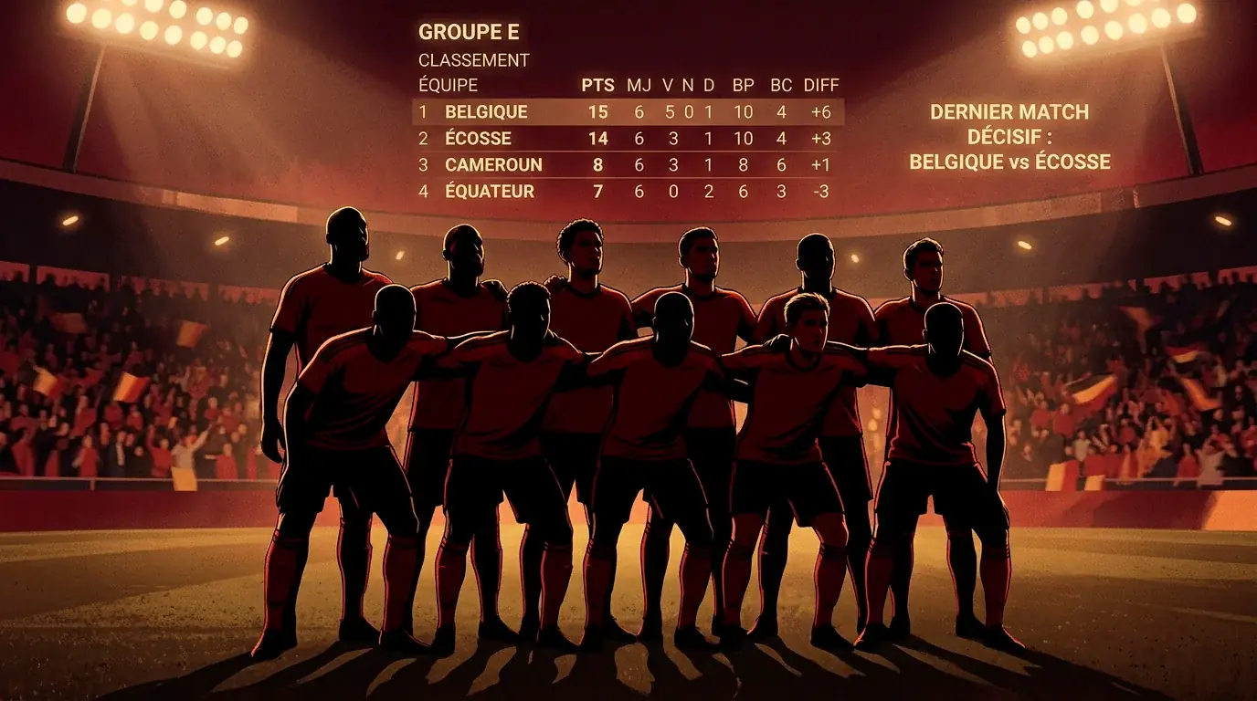 Les Diables Rouges avant leur match décisif contre la Nouvelle-Zélande au Mondial 2026