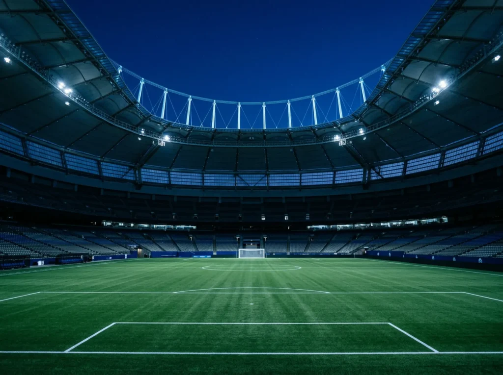 Terrain de football aux couleurs blanches des All Whites néo-zélandais pour le Mondial 2026