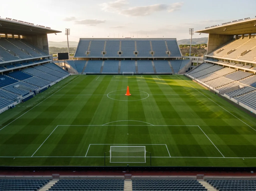 Terrain de football aux couleurs orange des Oranje néerlandais pour le Mondial 2026