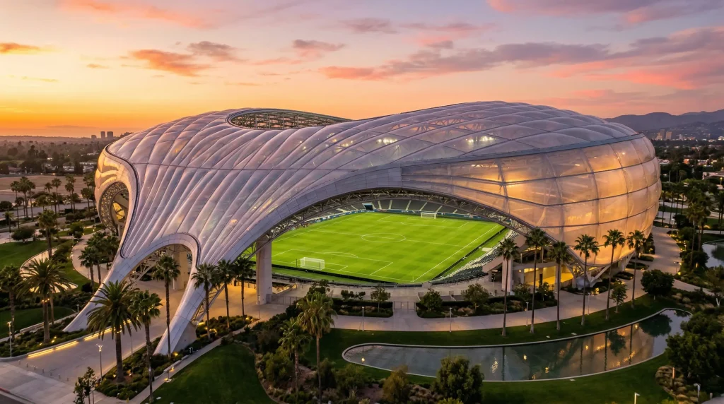 Le SoFi Stadium de Los Angeles, stade du match Belgique contre Iran à la Coupe du Monde 2026